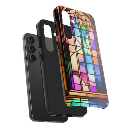 Phone Case: 'Saintly' Stained Glass is Tough