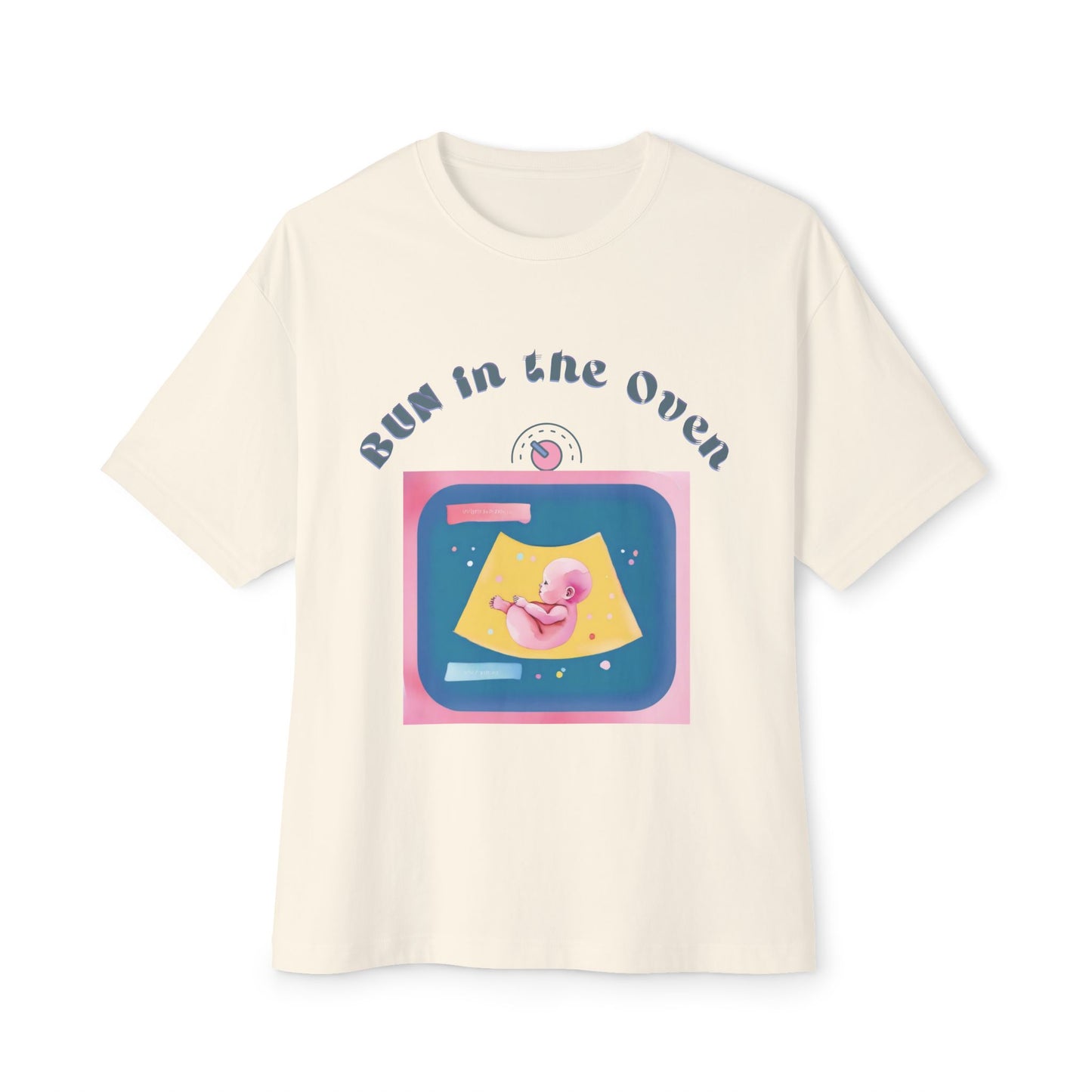 BUN in the OVEN Baby Tee — Oversized Pregnancy Announcement Tee