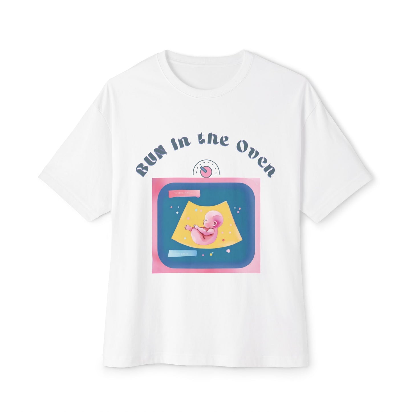 BUN in the OVEN Baby Tee — Oversized Pregnancy Announcement Tee