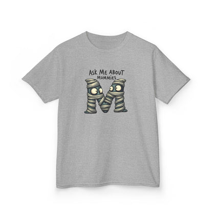 Ask Me About Mummies – Kids Heavy Cotton™ Tee (Gildan 5000B)