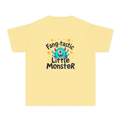 Fang-tastic Little Monster Youth Tee — Cute Kid Halloween Shirt