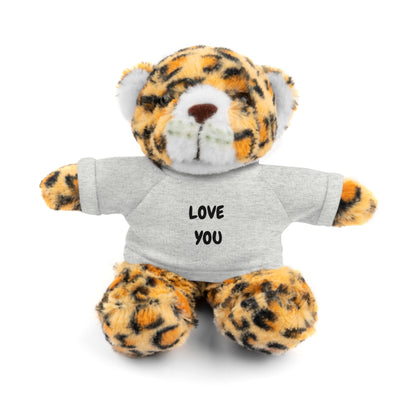 'Love You' Plush Animal with Tee — Cute & Cuddly Stuff with Support for your Home Team