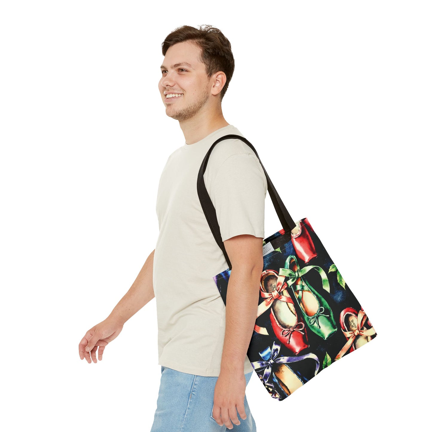 EcoTote: Colorful Ballet Slippers — All‑Over Dance Shoes Carry‑All