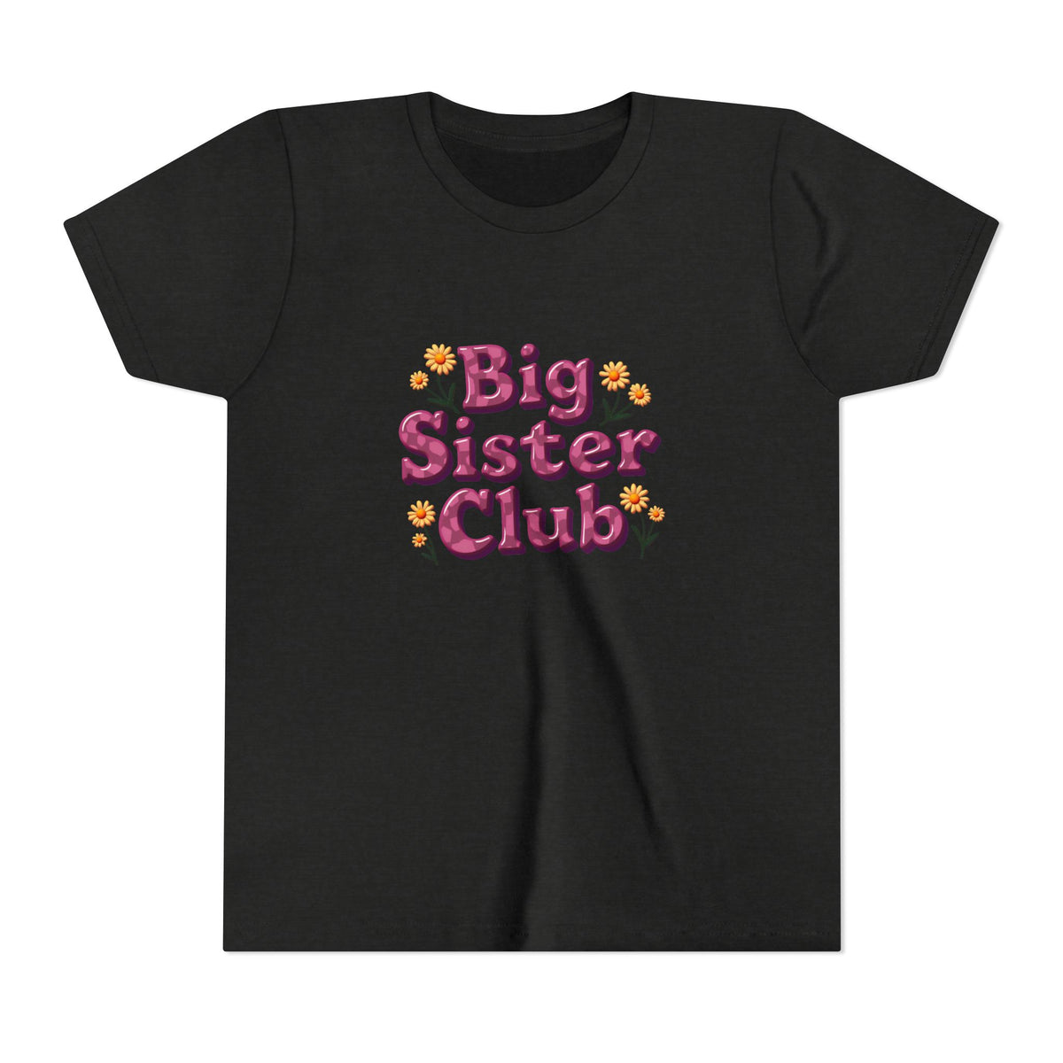 Youth Tee — “Big Sister Club” | Sibling Announcement Kids T‑Shirt