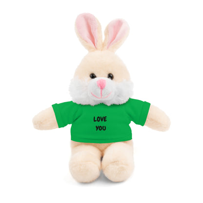 'Love You' Plush Animal with Tee — Cute & Cuddly Stuff with Support for your Home Team