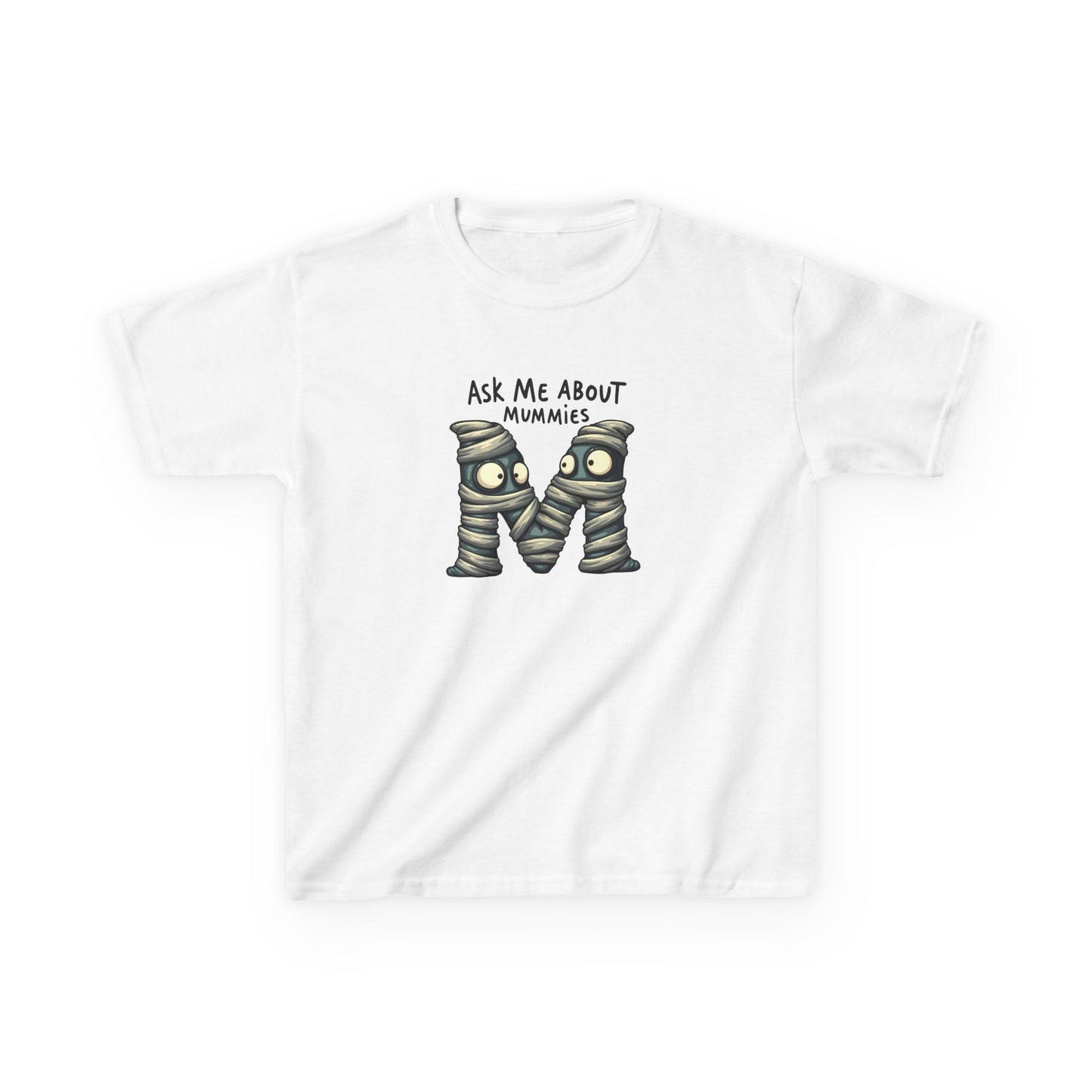 Ask Me About Mummies – Kids Heavy Cotton™ Tee (Gildan 5000B)