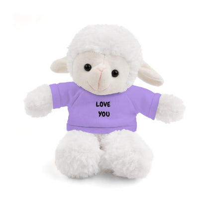 'Love You' Plush Animal with Tee — Cute & Cuddly Stuff with Support for your Home Team