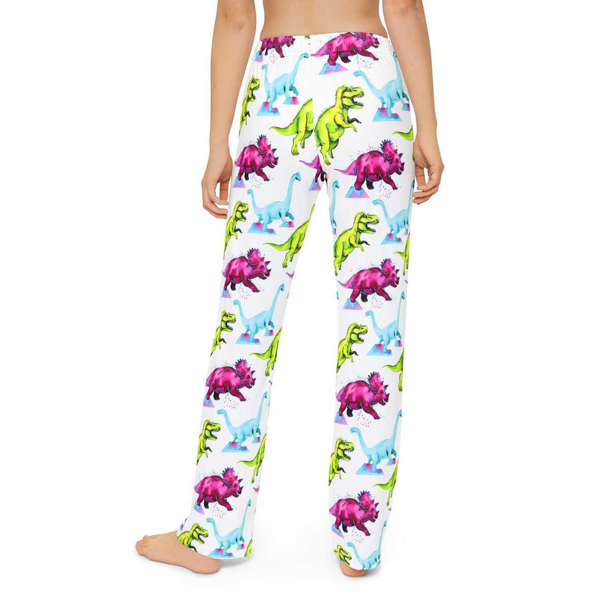 Kids dinosaur lounge pants — bright dino pattern playwear for imaginative adventures.