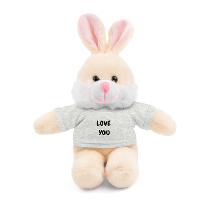 'Love You' Plush Animal with Tee — Cute & Cuddly Stuff with Support for your Home Team