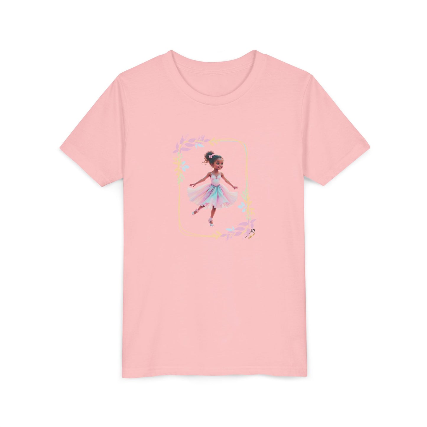 Youth Tee — Perky Pastel Ballerina Dance T‑Shirt