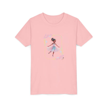 Youth Tee — Perky Pastel Ballerina Dance T‑Shirt