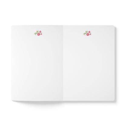 Journal: Beige Floral Softcover Lined Notebook for Reflection