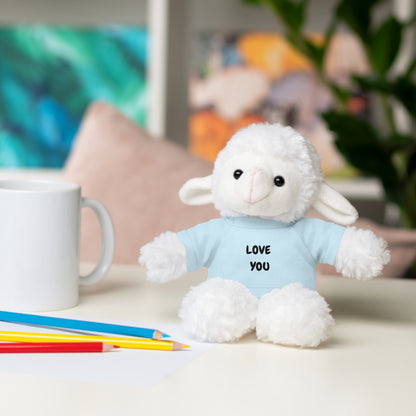 'Love You' Plush Animal with Tee — Cute & Cuddly Stuff with Support for your Home Team