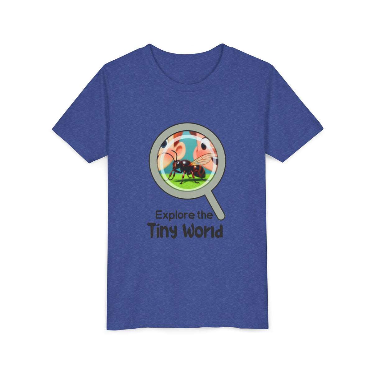Youth Tee — “Explore the Tiny World” | Nature Explorer Science Shirt