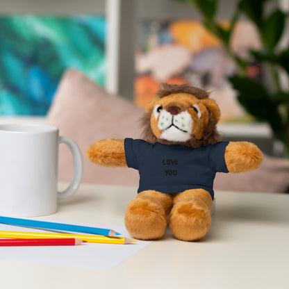 'Love You' Plush Animal with Tee — Cute & Cuddly Stuff with Support for your Home Team