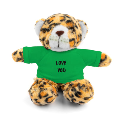 'Love You' Plush Animal with Tee — Cute & Cuddly Stuff with Support for your Home Team