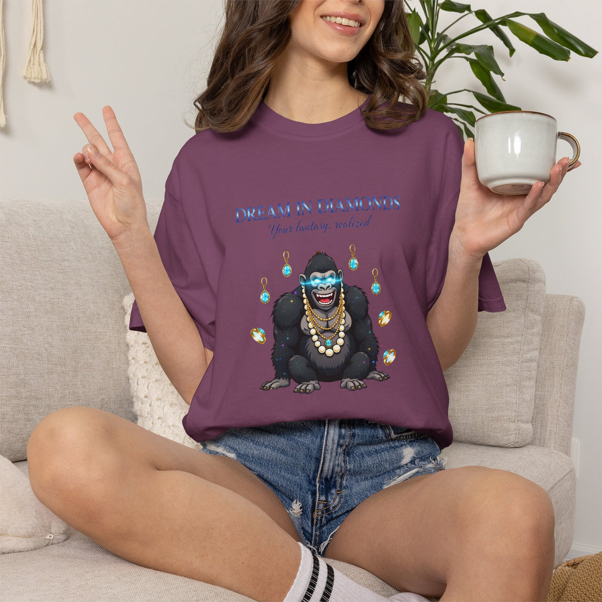 Girl‑Girl™ 01A · “Dream in Diamonds” Unisex Tee