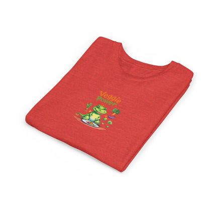 Youth Tee — Veggie Power Kid T-Shirt (Cute Vegan/Healthy Eating Design)