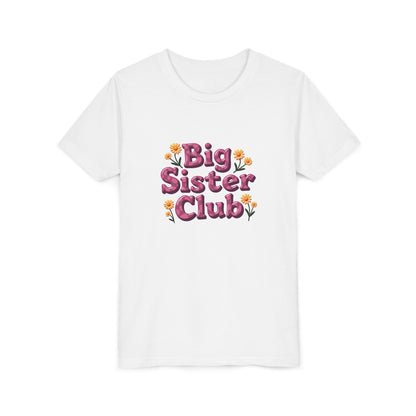 Youth Tee — “Big Sister Club” | Sibling Announcement Kids T‑Shirt