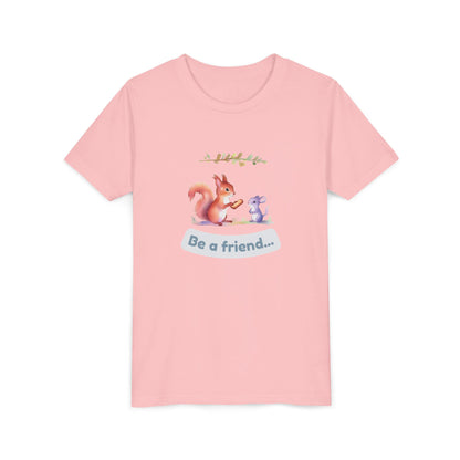 Affirmation Kids T‑Shirt – Be a Friend – Back to School Confidence Tee