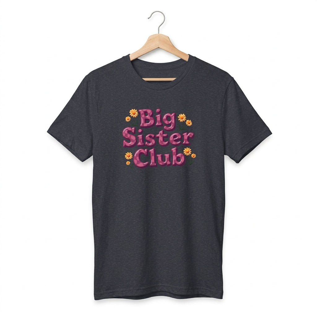 Youth Tee — “Big Sister Club” | Sibling Announcement Kids T‑Shirt