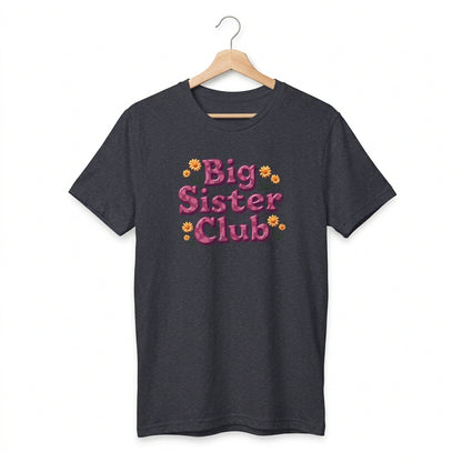 Youth Tee — “Big Sister Club” | Sibling Announcement Kids T‑Shirt