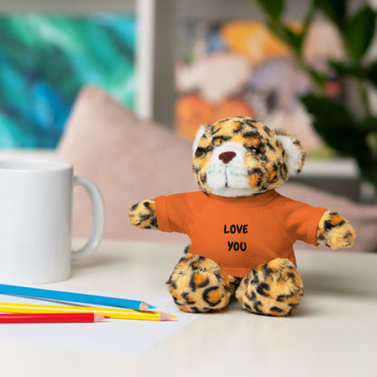 'Love You' Plush Animal with Tee — Cute & Cuddly Stuff with Support for your Home Team