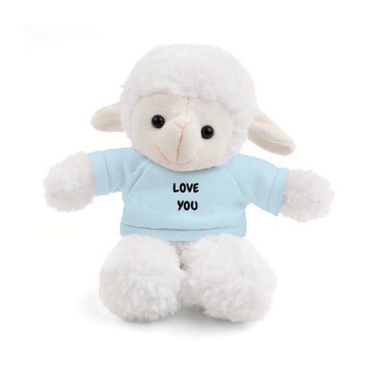 'Love You' Plush Animal with Tee — Cute & Cuddly Stuff with Support for your Home Team