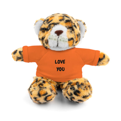 'Love You' Plush Animal with Tee — Cute & Cuddly Stuff with Support for your Home Team