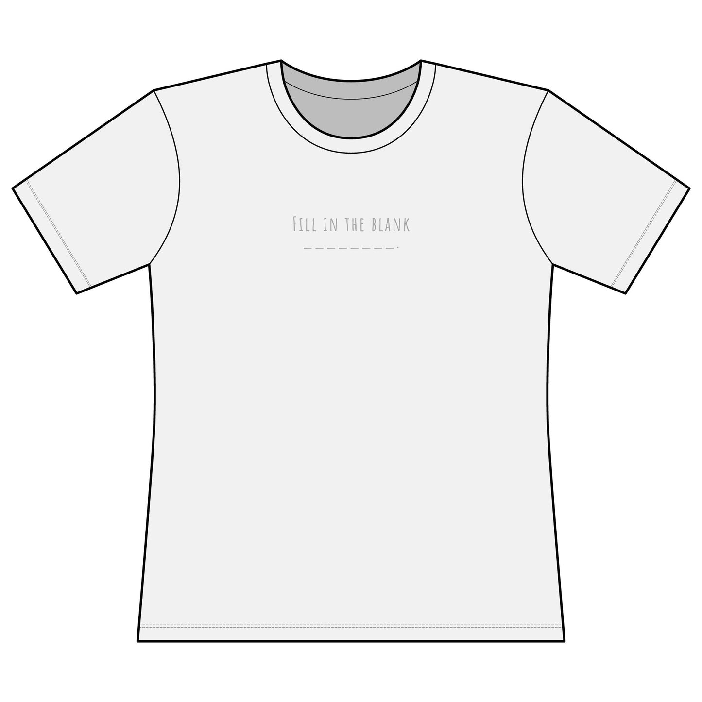 Very Important Tee — Women's Fitted Graphic T‑Shirt (Minimal Front Text)