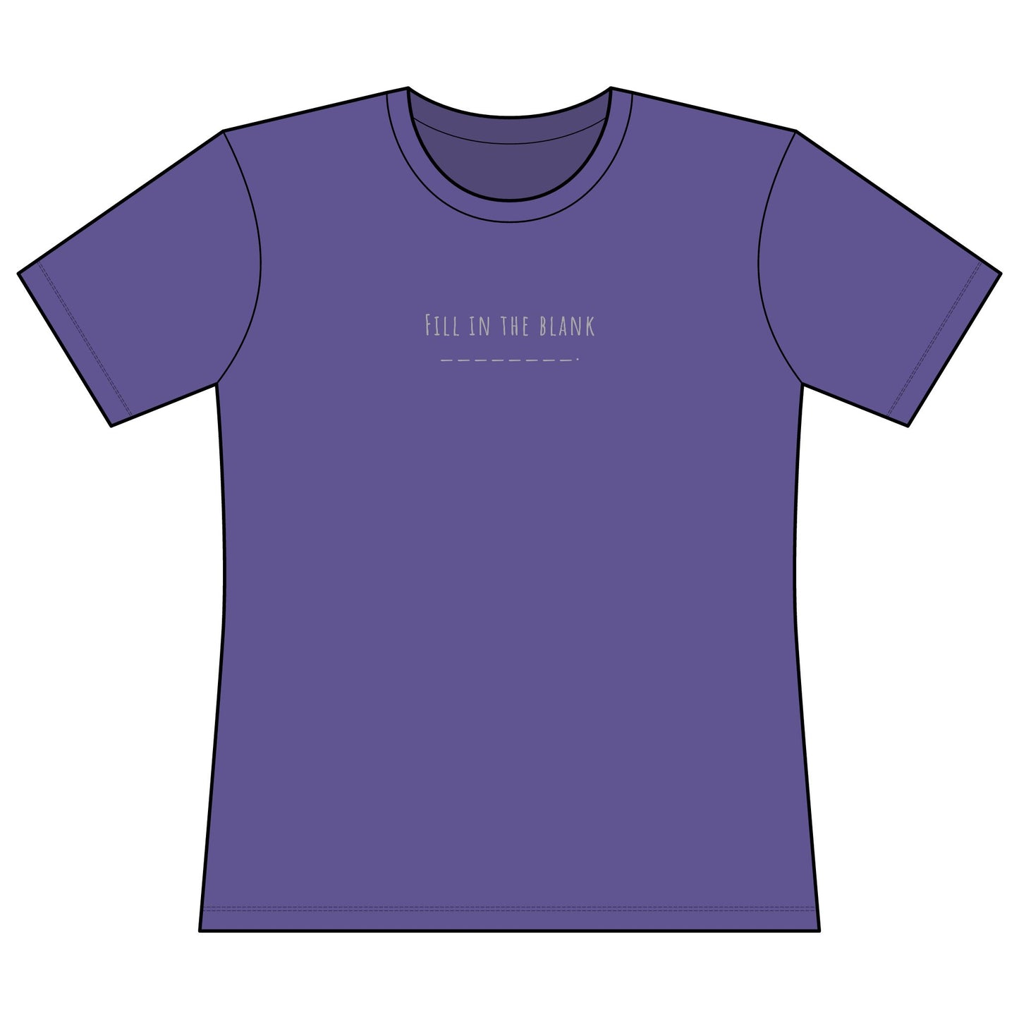 Very Important Tee — Women's Fitted Graphic T‑Shirt (Minimal Front Text)