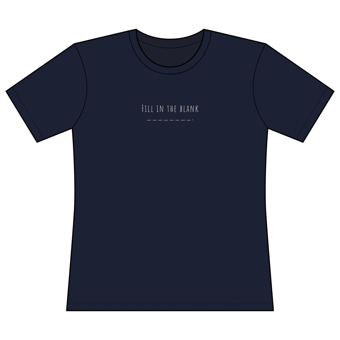 Very Important Tee — Women's Fitted Graphic T‑Shirt (Minimal Front Text)