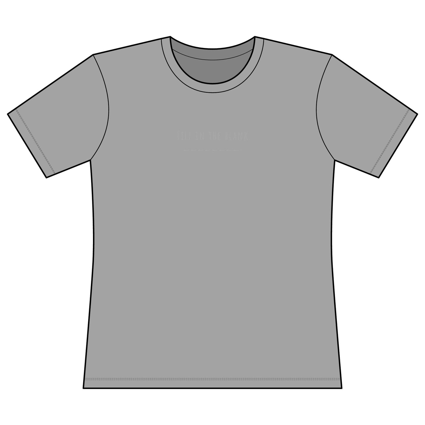 Very Important Tee — Women's Fitted Graphic T‑Shirt (Minimal Front Text)