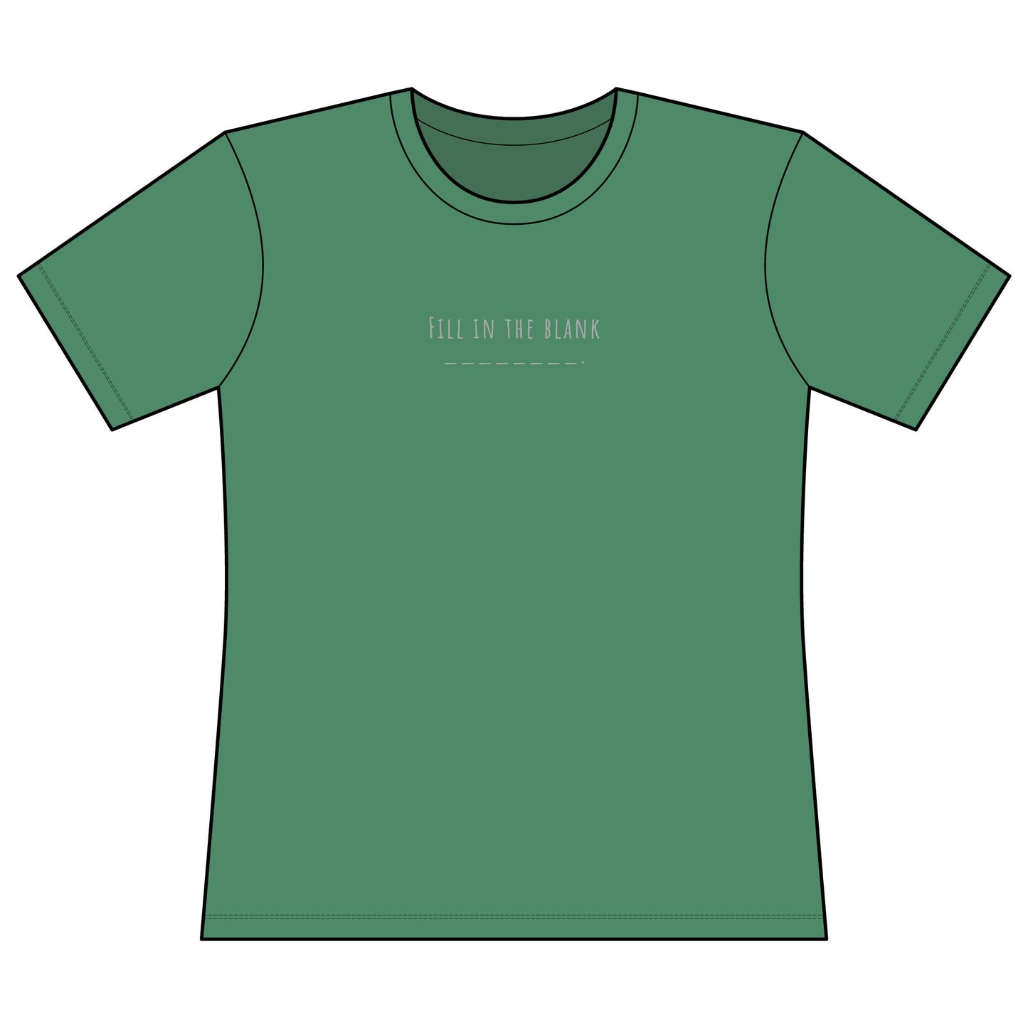 Very Important Tee — Women's Fitted Graphic T‑Shirt (Minimal Front Text)