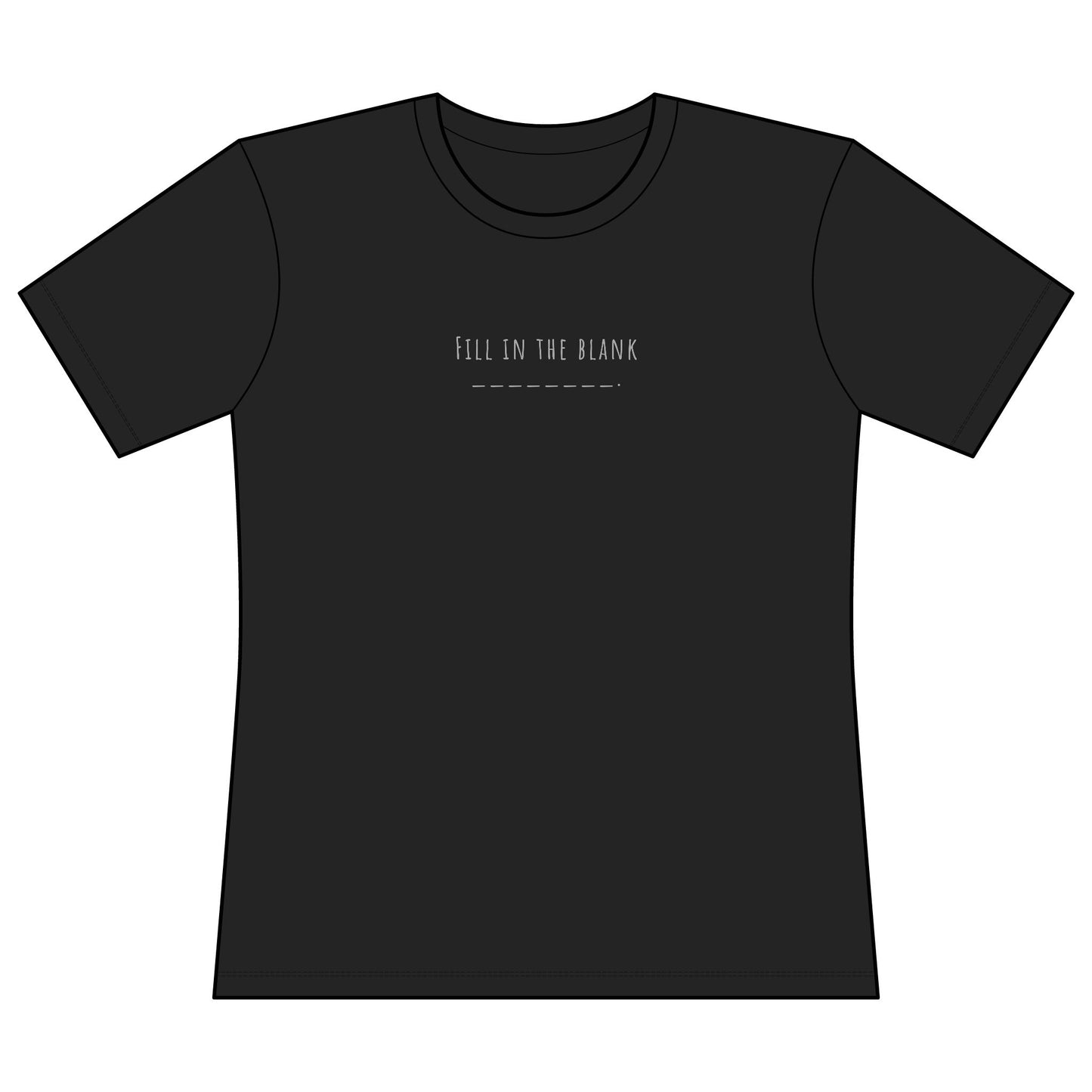 Very Important Tee — Women's Fitted Graphic T‑Shirt (Minimal Front Text)