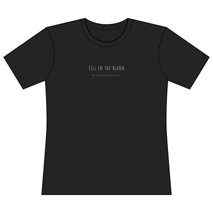 Very Important Tee — Women's Fitted Graphic T‑Shirt (Minimal Front Text)