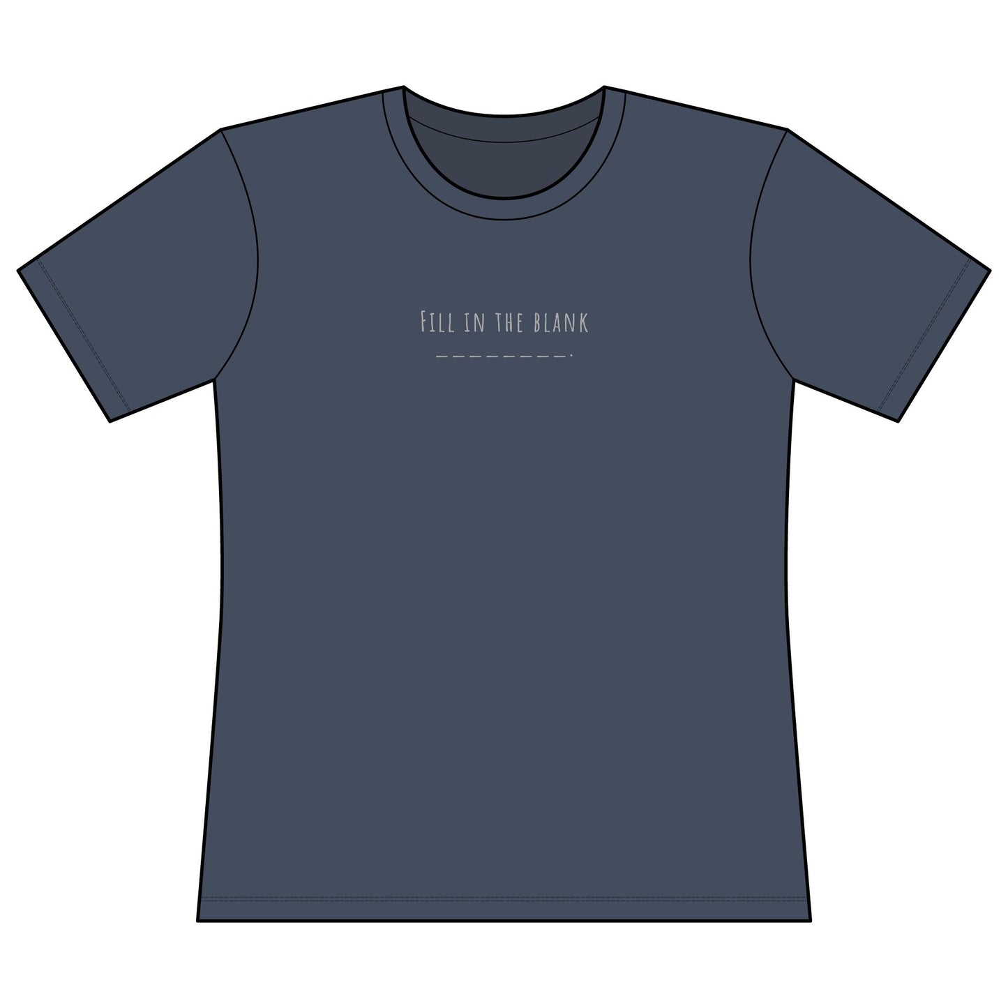 Very Important Tee — Women's Fitted Graphic T‑Shirt (Minimal Front Text)