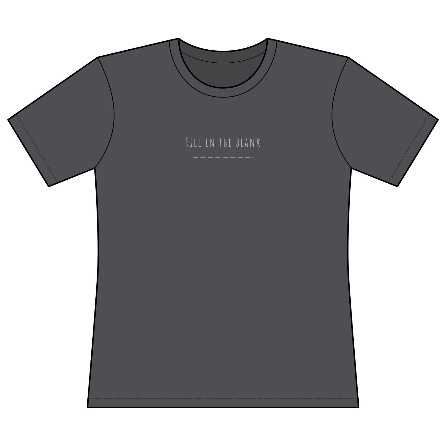 Very Important Tee — Women's Fitted Graphic T‑Shirt (Minimal Front Text)