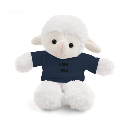 'Love You' Plush Animal with Tee — Cute & Cuddly Stuff with Support for your Home Team