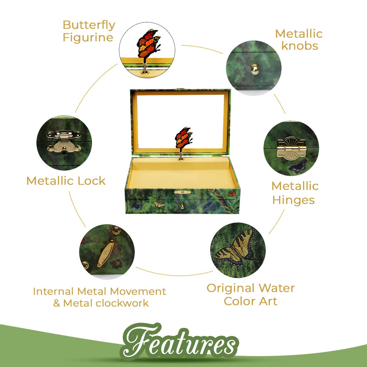 Enchantmints - Papillon Butterfly Music Box