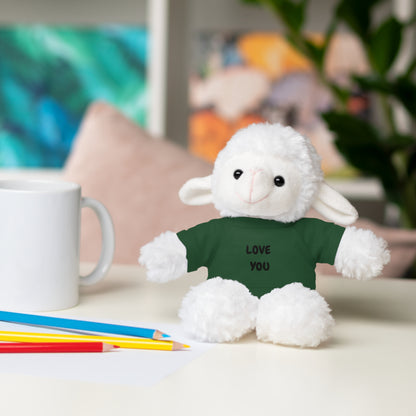 'Love You' Plush Animal with Tee — Cute & Cuddly Stuff with Support for your Home Team
