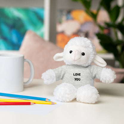 'Love You' Plush Animal with Tee — Cute & Cuddly Stuff with Support for your Home Team