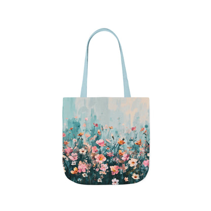 Eco-Tote: Morning Meadow — Pastel Wildflower Canvas Carry-All