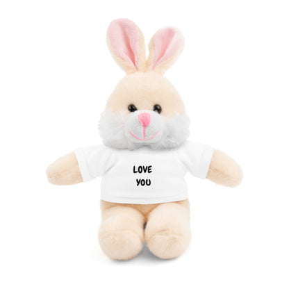 'Love You' Plush Animal with Tee — Cute & Cuddly Stuff with Support for your Home Team