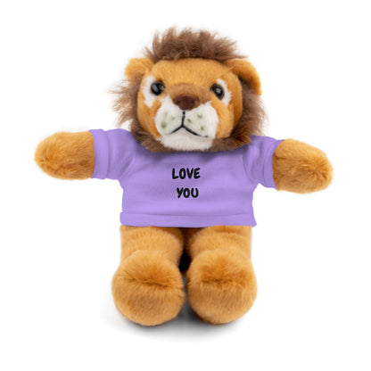 'Love You' Plush Animal with Tee — Cute & Cuddly Stuff with Support for your Home Team