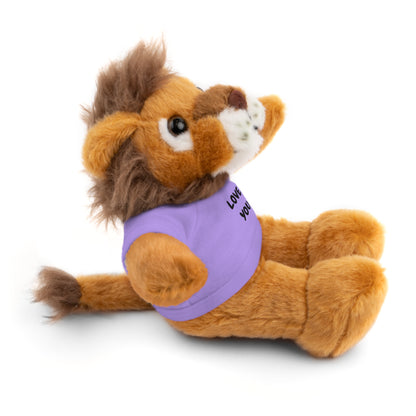 'Love You' Plush Animal with Tee — Cute & Cuddly Stuff with Support for your Home Team