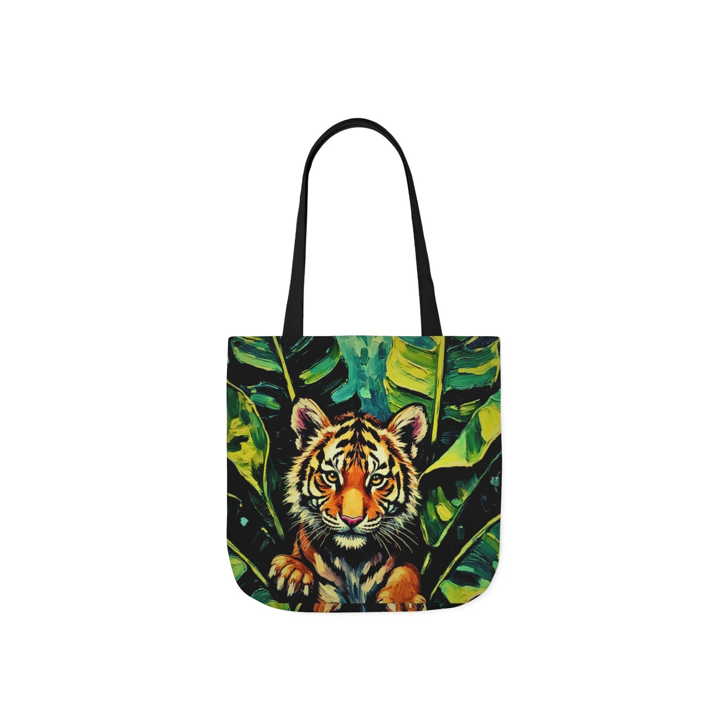 Eco-Tote: Tiger — Vibrate Jungle Print Reusable Canvas Carry-All