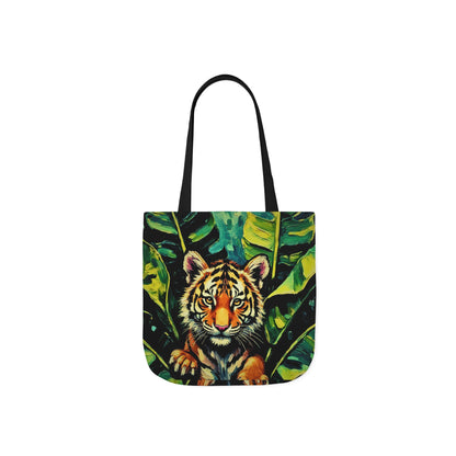 Eco-Tote: Tiger — Vibrate Jungle Print Reusable Canvas Carry-All