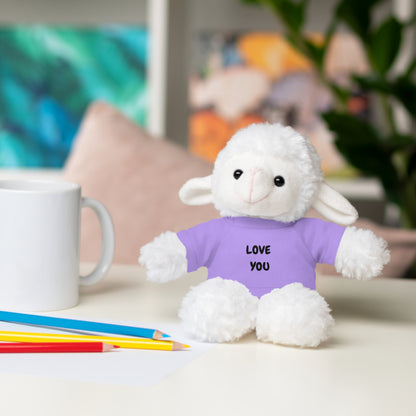 'Love You' Plush Animal with Tee — Cute & Cuddly Stuff with Support for your Home Team