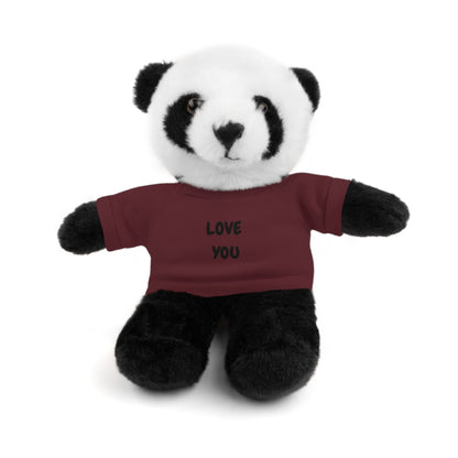 'Love You' Plush Animal with Tee — Cute & Cuddly Stuff with Support for your Home Team